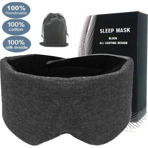 Sleep Mask For Eyes Travel Rest Eye Masks Portable Shade Blindfold Large Sleeping Eye Cover Relaxation Eye Patch