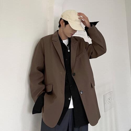 2021 Mens Good-looking Suit Jackets Formal Loose Coats Mens Western-style Clothes Cotton Outerwear Casual Blazers Size S-2XL