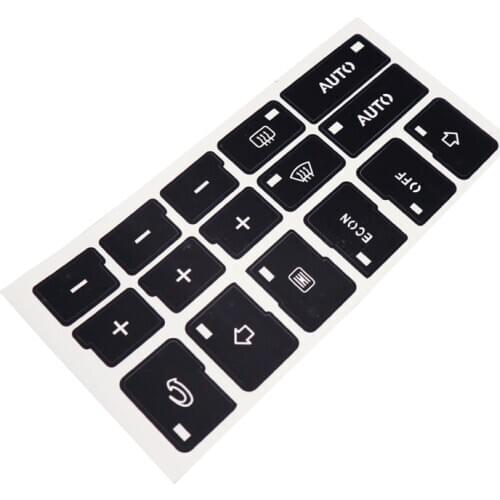 1 Pcs With 16Keys Car Air Condition AC Climate Control Button Repair Stickers Decals For Audi A4 B6 B7 2000 2001 2002 2003 2004