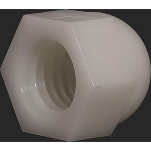 Nylon Plastic Cap Nut Acorn Nut Dome Head Hex Nuts White For M3 M4 M5 M6 M8 M10 M12