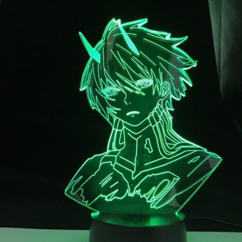Hiro DARLING In The FRANXX Led Night Light For Bedroom Decor Nightlight Anime Gift Table 3d Lamp Dropshipping Best Gift
