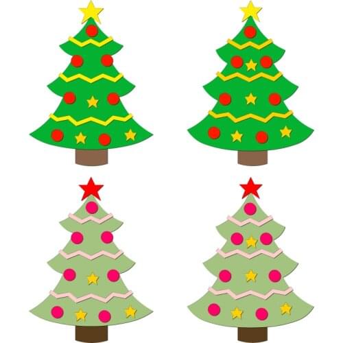 New Christmas tree Wooden Die Scrapbooking C2944 Cutting Dies Multiple Sizes Compatible With Most Die Cutting Machines