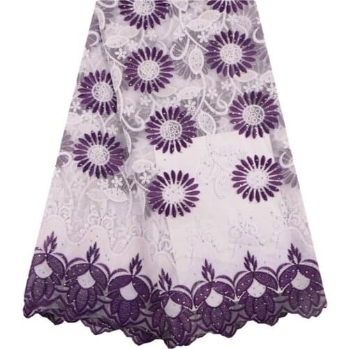 Latest Milk Silk Lace French Lace fabrics 2019 African Tulle Lace Fabric Embroidery With Rhinestones Nigerian Lace Fabrics S1552
