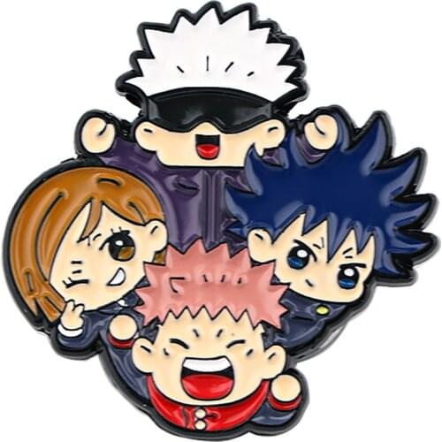 PF693 Jujutsu Kaisen Jewelry Gojo Satoru Cute Pins Lapel Enamel Pins and Brooches Badge Bags Backpack Decoration Friend for Gift