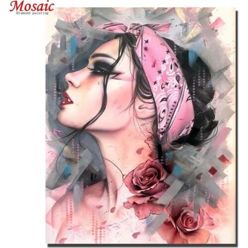 Full square/round Diamond 5D DIY Diamond Painting Abstract Beautiful Woman diamond Cross Stitch Rhinestone Mosaic Painting