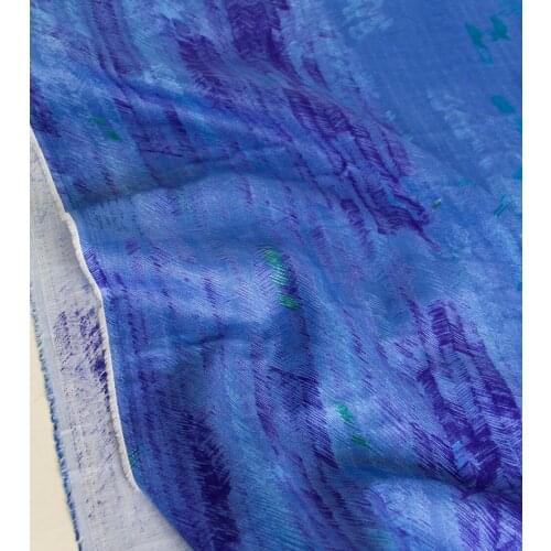 Half-Meter Japanese Nani Iro Soft Double Gauze Cotton Fabric After the rain F