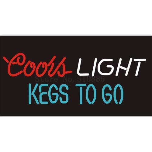 Custom Signage NEON SIGNS For Cooss Light Kegs To Go BAR PUB Signboard Display Decorate Store Shop Light Sign 24*20"