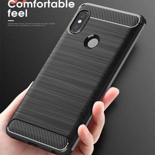 Silicone Case For Xiaomi Mi A2 Case Cover for Mi A2 Lite Case Soft Carbon Fiber Phone Case for Xiaomi Mi A 2 lite Redmi 6 Pro