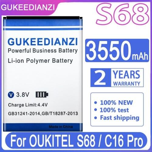 GUKEEDIANZI Replacement Battery 3550mAh For OUKITEL S68 / C16 Pro C16Pro S68Pro