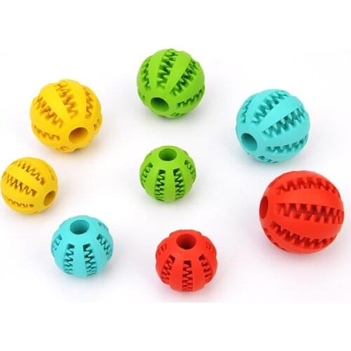 Pet Dog Toys Toy Funny Interactive Elasticity Ball Dog Chew Toy For Dog Tooth Clean Ball Of Food Extra-tough Rubber Ball