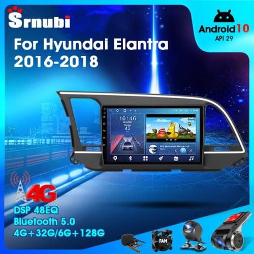 Android 10.0 2 Din Car Play Radio for hyundai Elantra 6 2016- 2018 Multimedia Video Player GPS RDS IPS 4G Wifi Speaker DVD MP5
