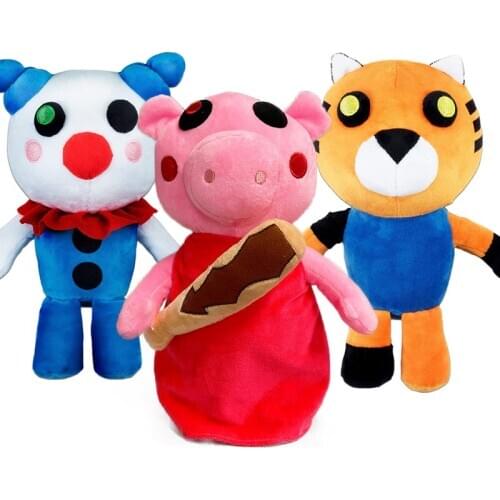 30cm Survival Horror Game PIGGY Plush Toy Soft Stuffed Animal Dolls Clowny Tigry the killer NEW Pig Plush Toys for Boys Peluche