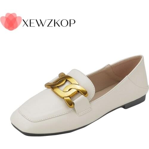 Spring Shoes Female British Style 2021 New Thick-soled College Style Casual Loafers Leather Fashion Shoes Girls Sneakers Work
