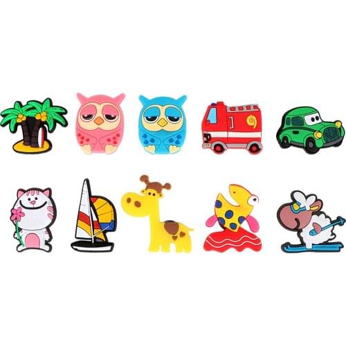 Refrigerator Decors Cartoon Animals Fridge Magnets Silicone Ornaments Gadgets For Kids gifts Home Decoration