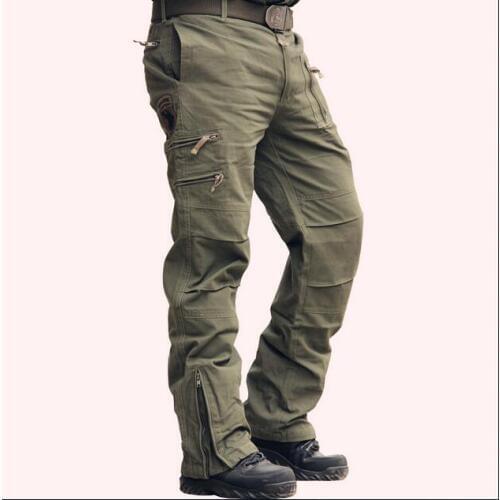 Outdoor Cotton Tactical Military Army Camouflage Breathable Multi Pocket Zipper Men s Cargo Special Pants Training Trousers