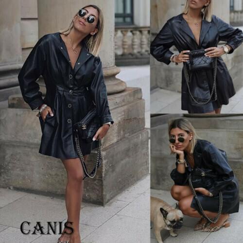 Womens Faux Leather Jacket Flight Button Biker Punk Casual Tops Outerwear