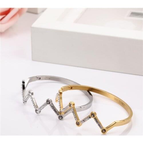 OUFEI Crown Bracelets For Women Stainless Steel Bracelet Fashion Jewelry Accessories cuff bracelet 2020 Free Shipping