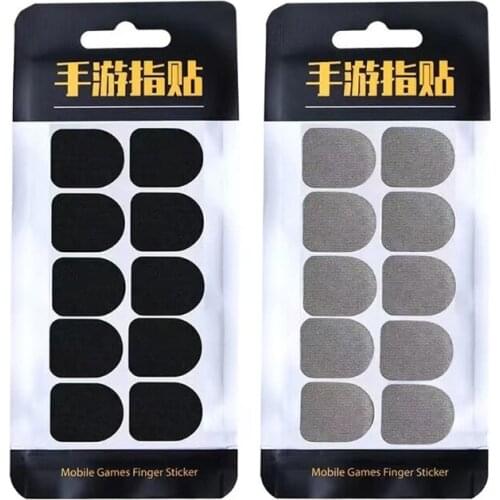 10 Pcs Mobile Game Finger Stickers Full Touch Screen Finger Sticker Sweat-Proof & Breathable Screen Contact Stickers for Gloves