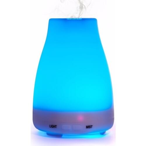 100ml Aromatherapy Essential Oil Portable Ultrasonic Diffusers Cool Mist Humidifier with 7 Colors For Home Office Bedroom Room