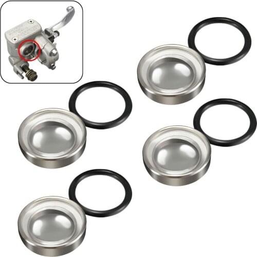 2/4/10sets 18mm/12mm Master Brake Cylinder Reservoir Sight Glass Motorcycle Dirt Bike Gasket