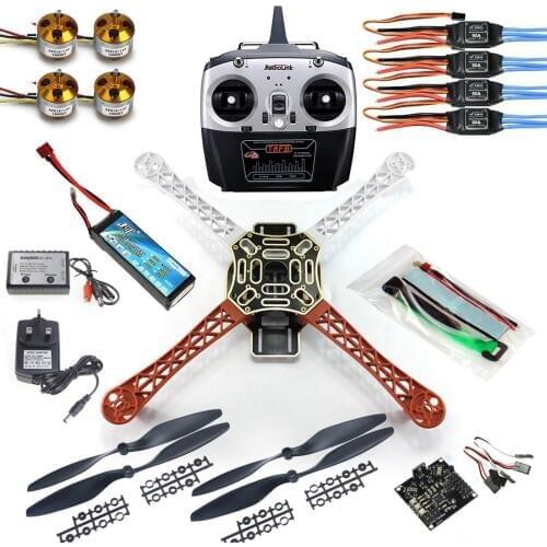 4 axle RC Multi QuadCopter Drone RTF ARF KK V2.3 Circuit board 1000KV Motor 30A ESC Lipo F450 Frame Kit 6ch TX Rx F02192-A