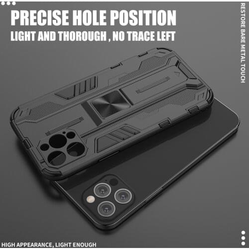 Car Magnetic Metal Case For iPhone 12 Mini 11 Pro Max Back Cover For iPhone Xs Max XR X 8 7 6 6s Plus SE 2020 Hybrid Armor Stand