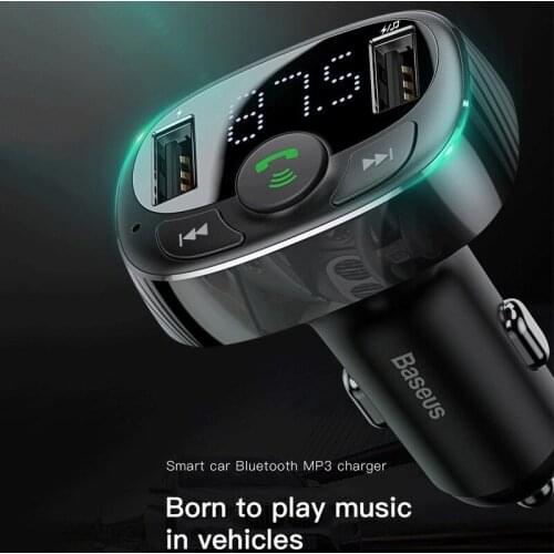 Car Charger Handsfree FM Transmitter Bluetooth Car Kit Car MP3 Player Dual USB Car Charger Mobile Phone