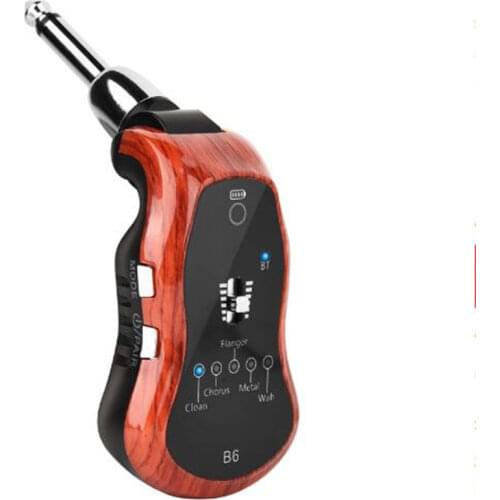 B6 Bluetooth Rechargeable Electric Guitar Earphone Mini Amplifier with 5 Effects
