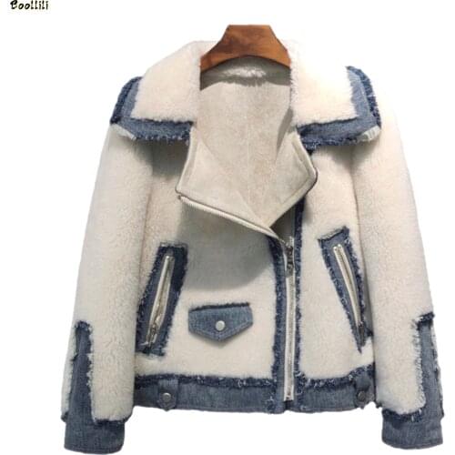 Boollili Real Fur Coat 100% Wool Jacket Women Clothes 2020 Sheep Shearing Autumn Winter Coat Women Short Korean Fashion Fur Tops