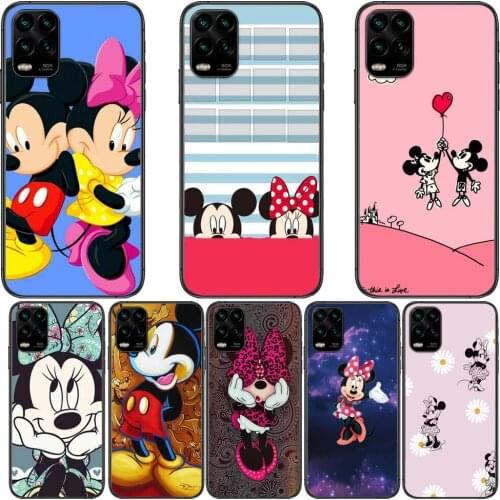 Lovely Mouse Minnie cartoon Phone Case For XiaoMi Redmi Note 11 10 9S 8 7 6 5 A Pro T Y1 Anime Black Cover Silicone Back Pre sty