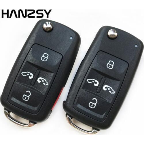 4 5 Buttons Car Remote Key Case Fob For Volkswagan VW Sharan Multivan Caravelle T5 Replacement Flip Folding key shell Cover