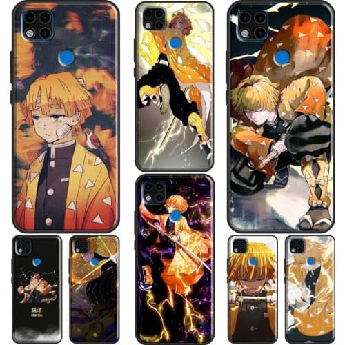 Zenitsu Kimetsu no yaiba Phone Case For Xiaomi Redmi Note 10 Pro 8T 9S 8 9 Pro Cover For Redmi 9 9T 9A 9C 7A 8A K40