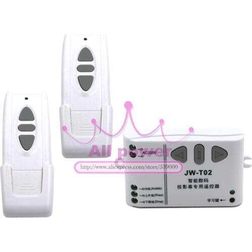 Electric Projection Screen Curtain Shutter RF Wireless Remote Control Switch System 220V UP&DOWN Motor Reversing Controller