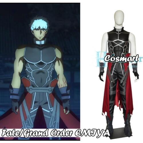 Fate/Grand Order FGO Melanism Red A EMIYA Archer Cosplay Costume Uniform Halloween Suit For Women Men Outfit New