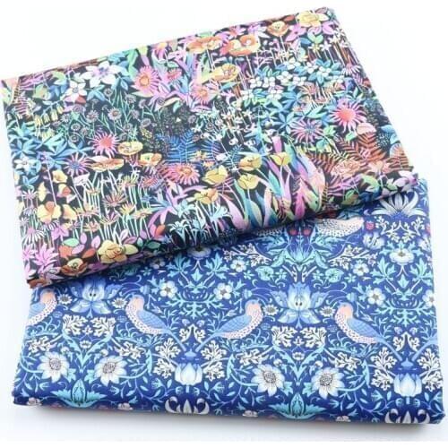 Retro Flowers Cotton Fabric,patchwork Cloth,diy Sewing Quilting Fat Quarters Material for Baby&child Suede Fabric Other Fabric