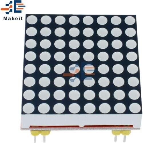 Red MAX7219 LED Dot Matrix Common Cathode Microcontroller Display Module Control 5V/3.3V LED Matrix 8x8 for Arduino