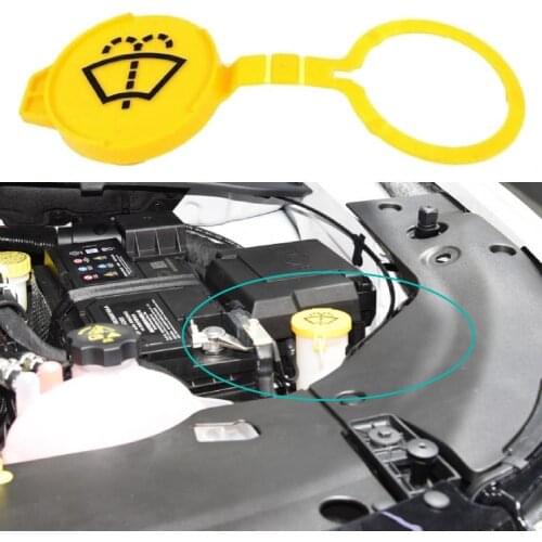 Fuel Tank Cover Mini Well-sealed ABS 68225063AA Windshield Washer Fluids Reservoir Tank Cap for Car