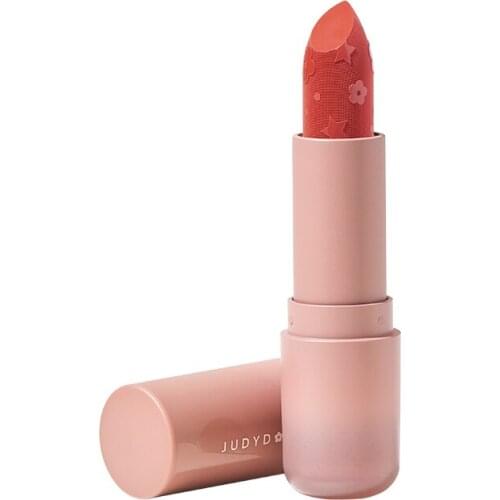 TT JudydoLL Small Flower Tube Lipstick Lip Balm Velvet Matte Moisturizing Tomato Color Novice Match