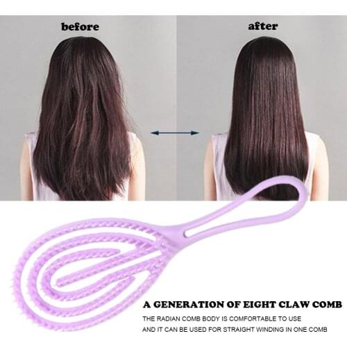 Head Massage Hairbrush Women Scalp Anti-Itch Scratcher Rib Comb Curly Hairbrush Detangling Comb Salon Styling Hairdressing Tools