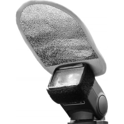 Godox MRF-01 Mini White Diffuser Sliver Reflector for Canon Nikon Yongnuo Speedlite Shoe Mount Flash