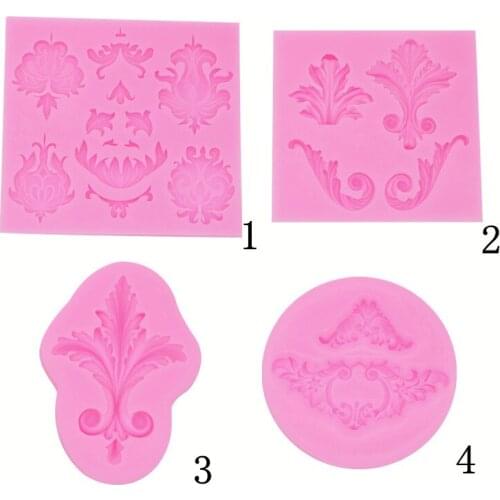 New relief pattern silicone mold chocolate cake decoration mold 15-506