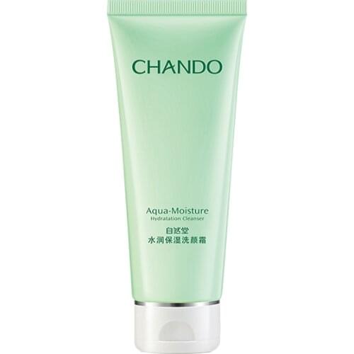 CHANDO 100g Facial Cleanser Foaming Deep Face Cleanser Moisturizing Oil Control Acne Treatment Face Skin Care