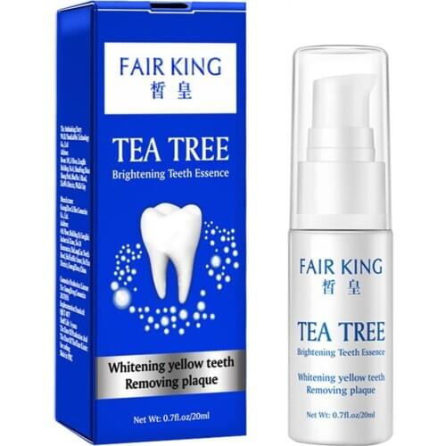 Tea Tree Teeth Tooth Whitening Powder Breath Oral Hygiene Plaque Stains Cleaning 20ml 0.53FL.OZ