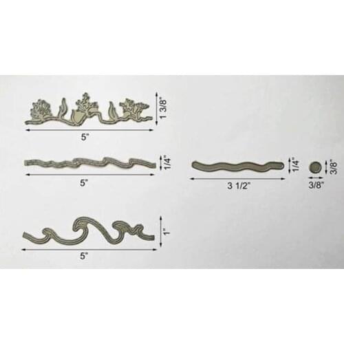 Lace Edge Border Frame Metal Cutting Dies Stencils For DIY Scrapbooking Decorative Embossing Paper Cards Handcraft Die Cut New