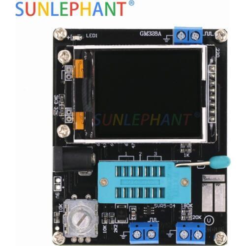 Full Assembled LCD GM328A Transistor Tester Diode Capacitance ESR Voltage Frequency Meter PWM Square Wave Signal Generator SMT
