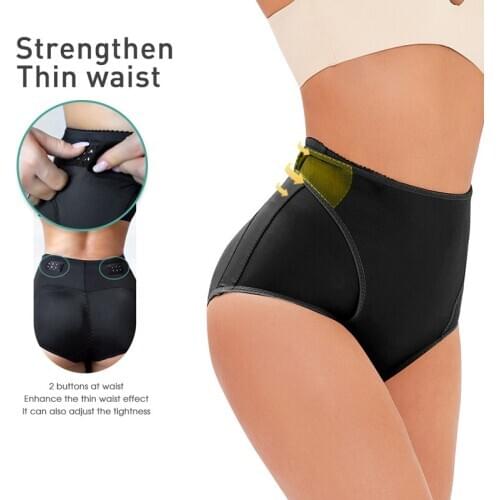 Sexy Butt Lifter Hip Enhancer Invisible Fake Ass Womens Padded Seamless Butt Panties Double Control Waist Shapewear Panty