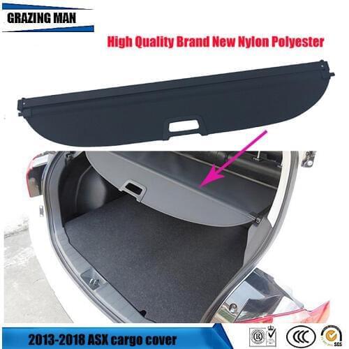 High Quality Black Beige Rear Trunk Security Shield Cargo Cover For ASX 2013 2014 2015 2016 2017 2018 Car Accessories