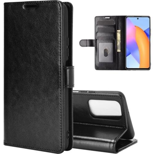 High Quality Flip Leather Silicone Book Style Cover With Stand Card For Honor 9X Pro 10X Lite X10 Protective Phone Case Shell