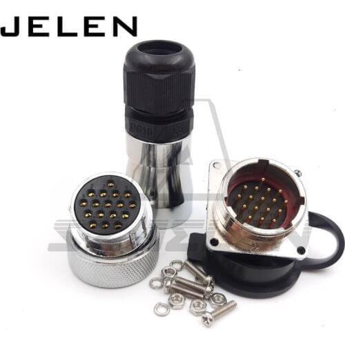 WF28 serie 17pin Male(socket) and female(plug) waterproof connectors plug and socket, Industrial waterproof connector