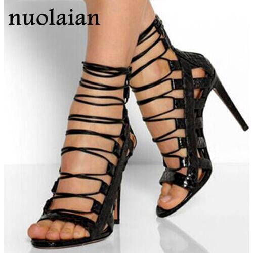 2019 Womens Leopard Peep Toe Sandal Shoe High Heels Summer High Heels Sandals Woman Platform Pumps Wedding Pump Shoes Big Size